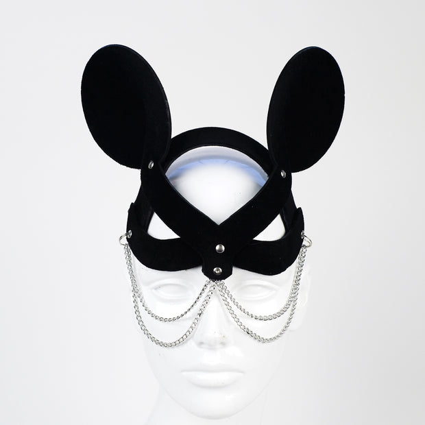 Minnie Mistress Mask Black Velvet Chain