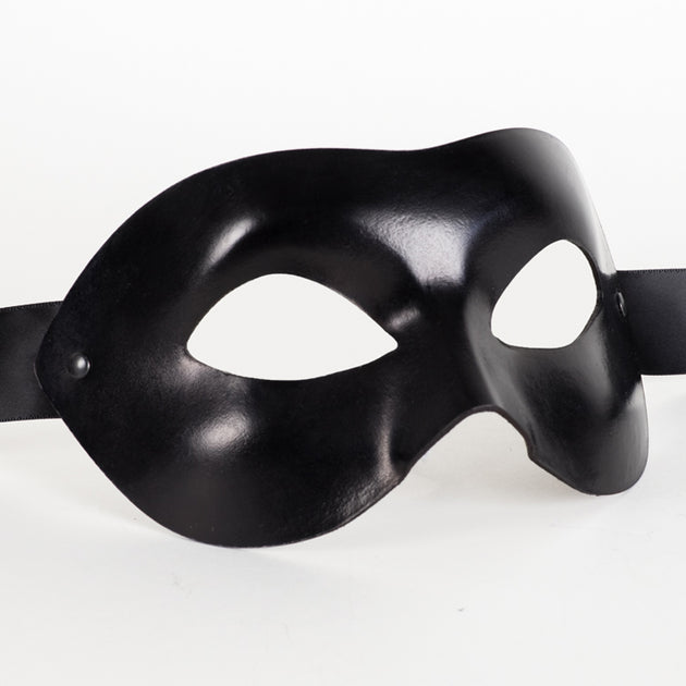 Eye Mask Leather Black Masquerade Mask Design
