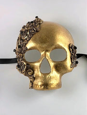 Venetian Skull Mask Roses