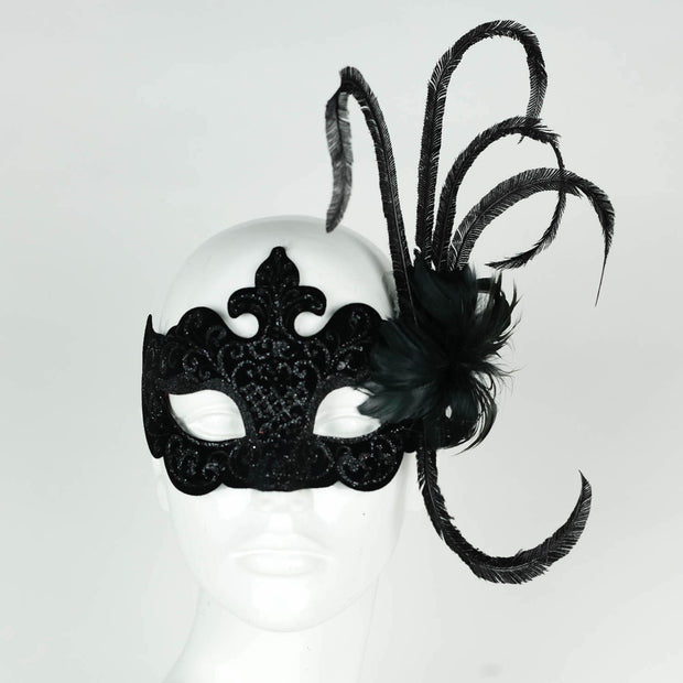 Giglio Velvet Fantasia Feather Eye Masks