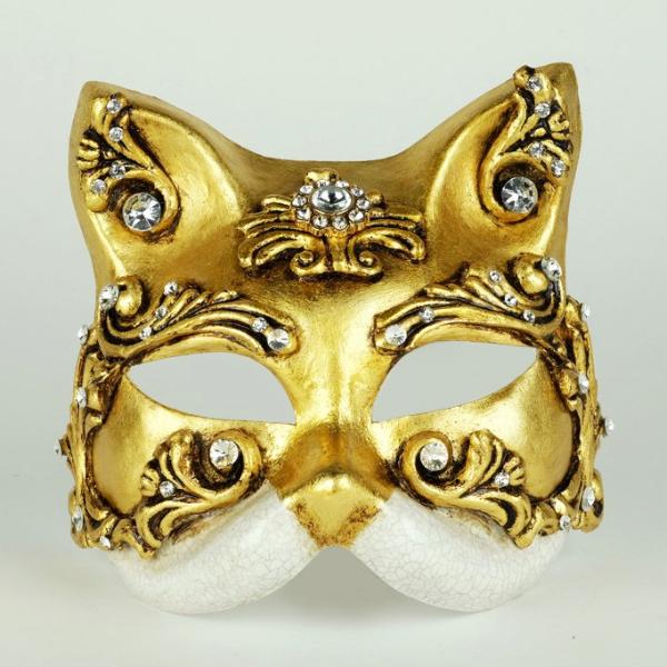 Venetian Baroque Cat Mask